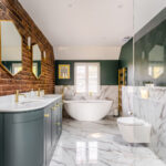 Green_bathroom_walls_painted_in_Little_greene_company_puke_green_paint